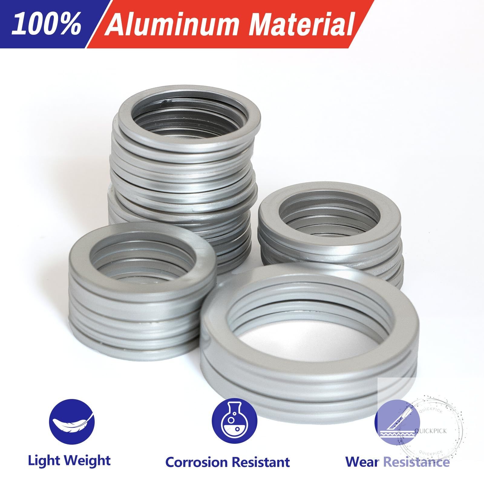 600 Pcs Aluminum Crush Washer Assortment Kit – 18 Sizes Oil Drain Plug Gasket