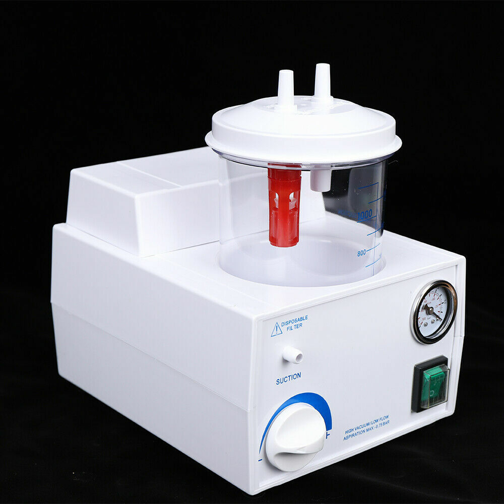 Portable Dental Phlegm Suction Unit Emergency Medical Vacuum Aspirator Machine