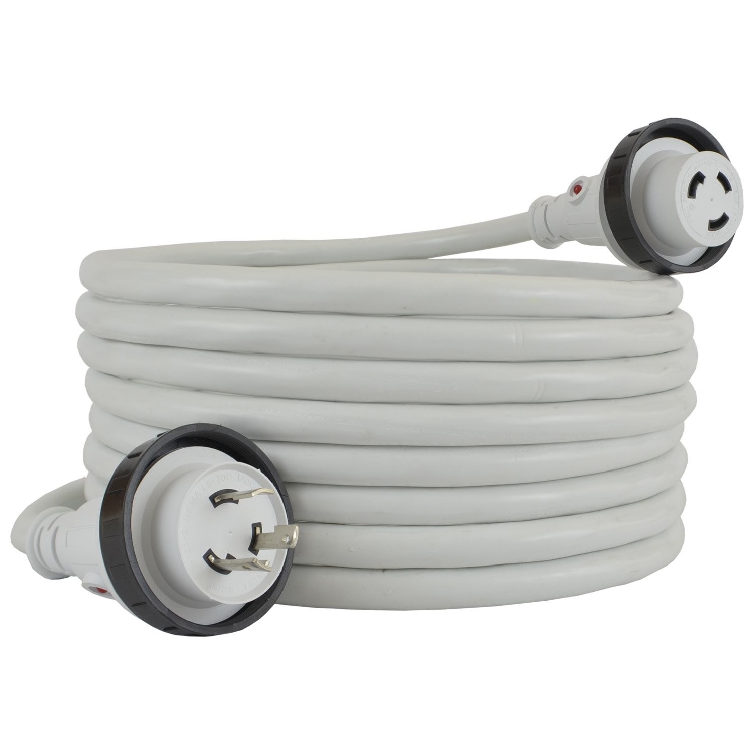 Conntek 17101-050RE 30Amp NEMA L5-30P to NEMA L5-30R Marine Shore Power with …