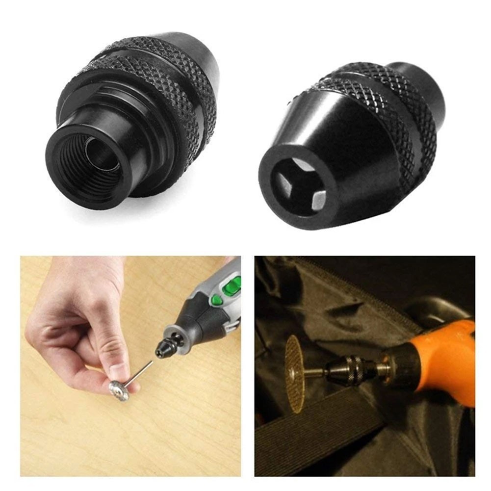 Set of 3 Multi-Keyless Drill Chucks Rotary Tools for Dremel 3000 4000 7700 8200