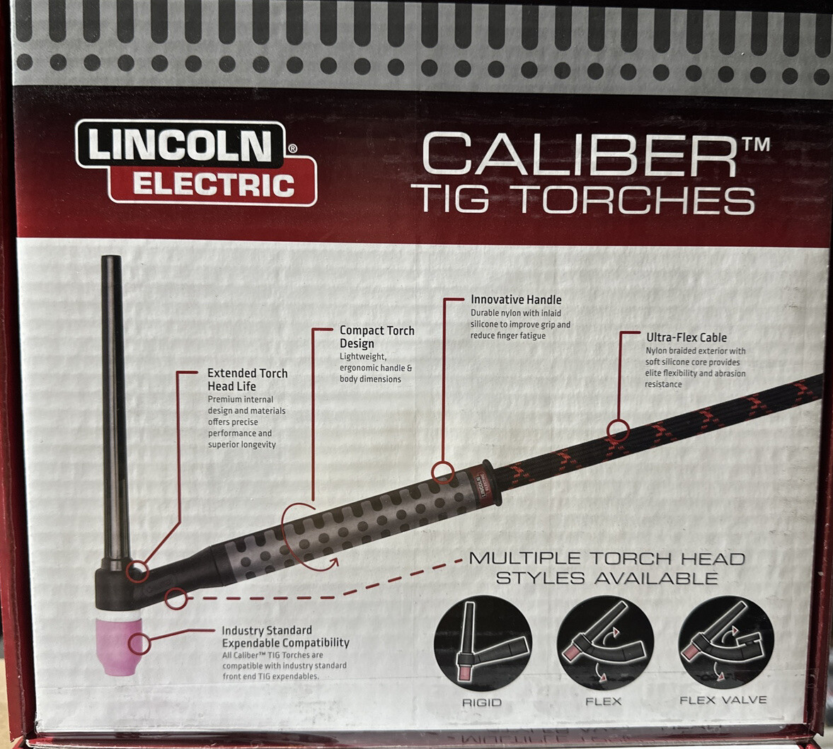 Lincoln Electric K5359-20-2 Caliber 20 Series TIG Torch R.P. 25 Ft (7.6 M)