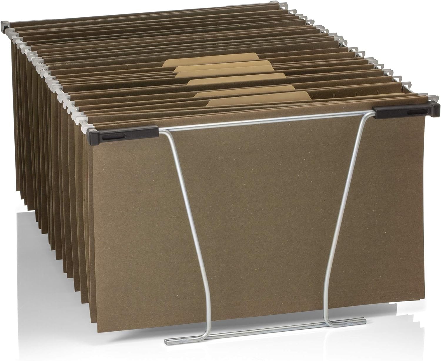 Universal Hanging File Frame, Letter and Legal Size, Rails 24 to 27, Steel, 1 Se