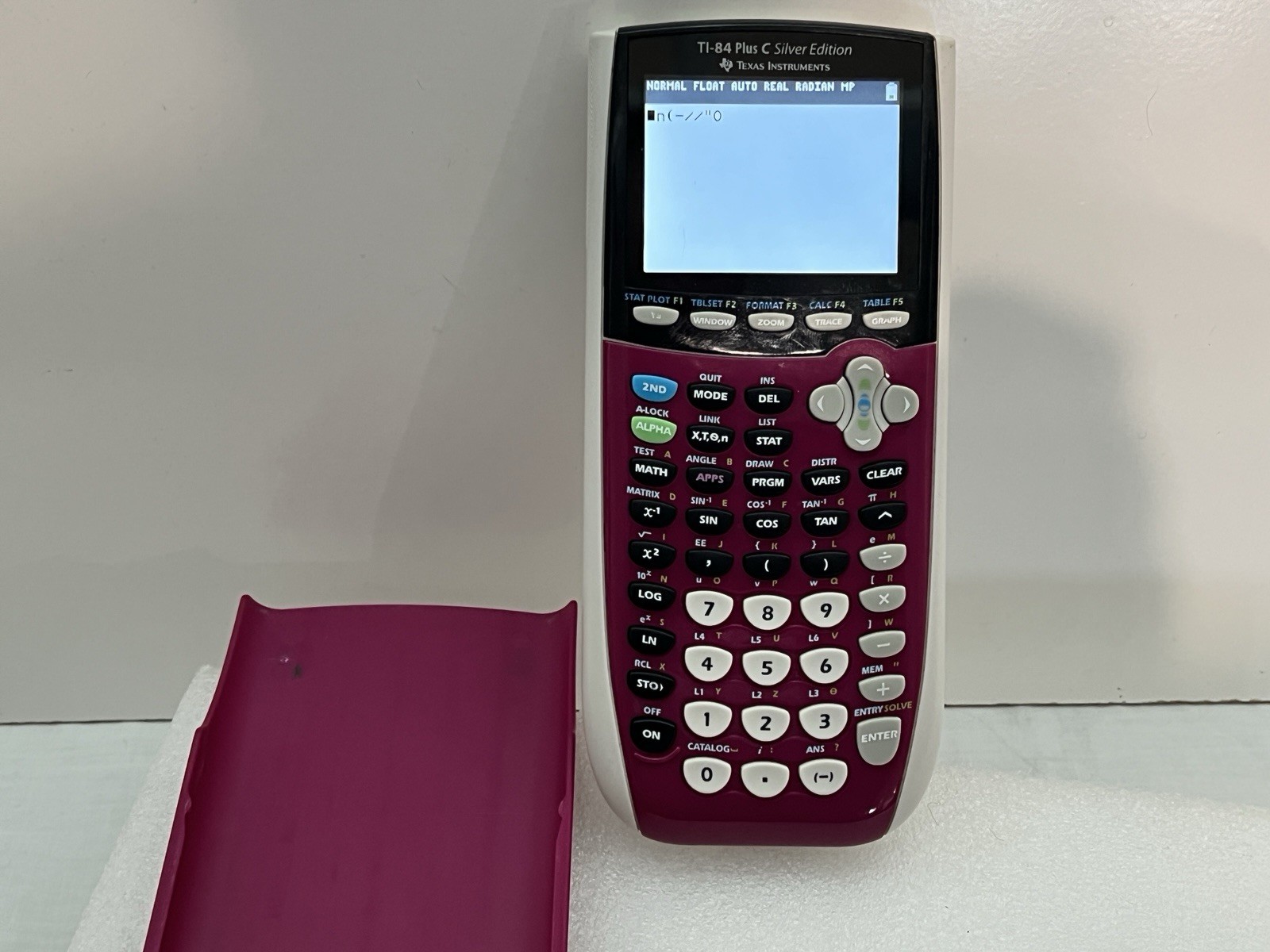Texas Instruments TI-84 Plus C Silver Edition Graphing Calculator -Magenta/Plum