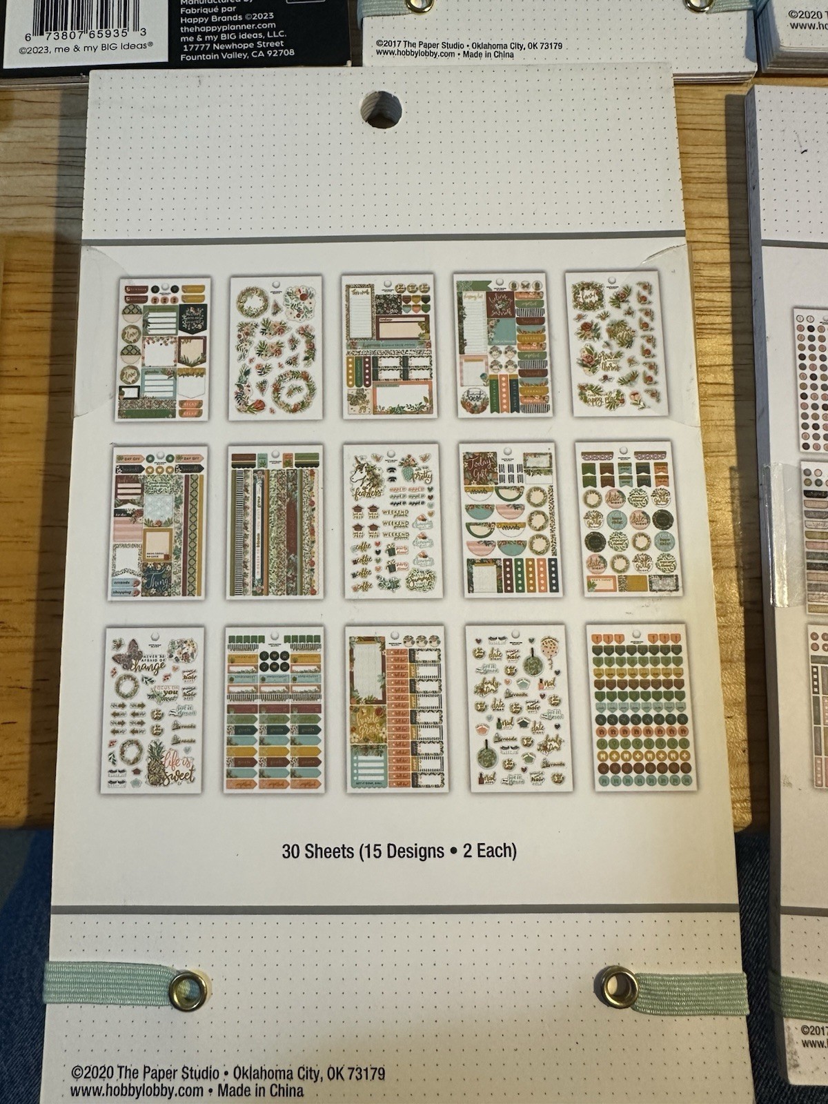 Happy Planner All The Essentials Sticker 100 Pages & 5 Small Sticker Sheet Books