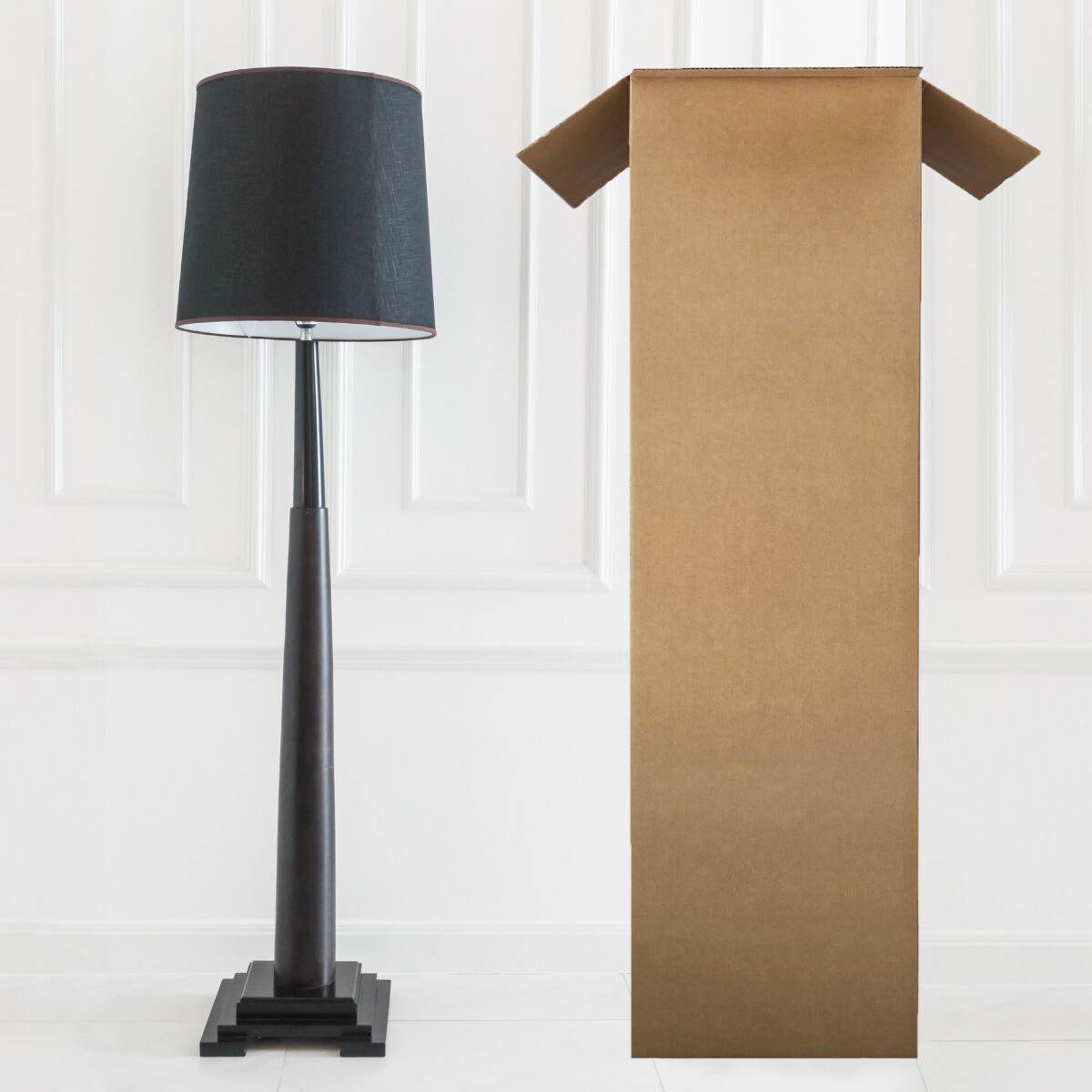 UBMOVE Tall Lamp Moving Boxes (5 Pack) Lamp Box Size 12″ x 12″ x 48″