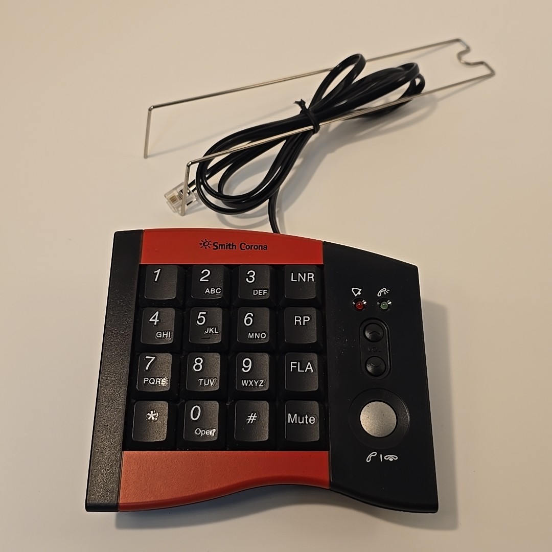 Smith Corona HP100 Headset Phone Dial Pad for Work From Home Office W Hanger
