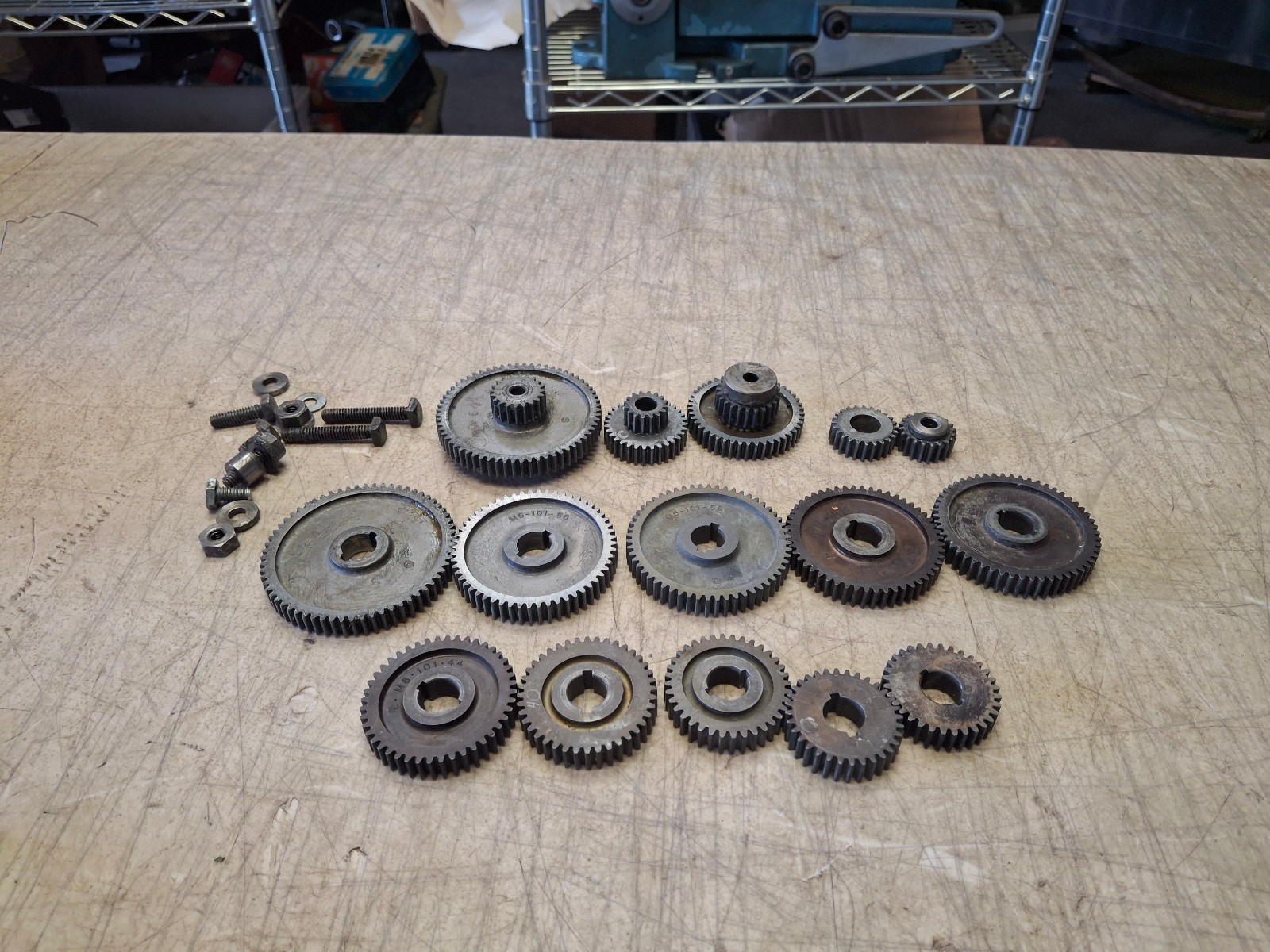 Vintage 6″ Lathe Atlas 618 Craftsman 109 Change Gear Lot Set 1/2″ Bore