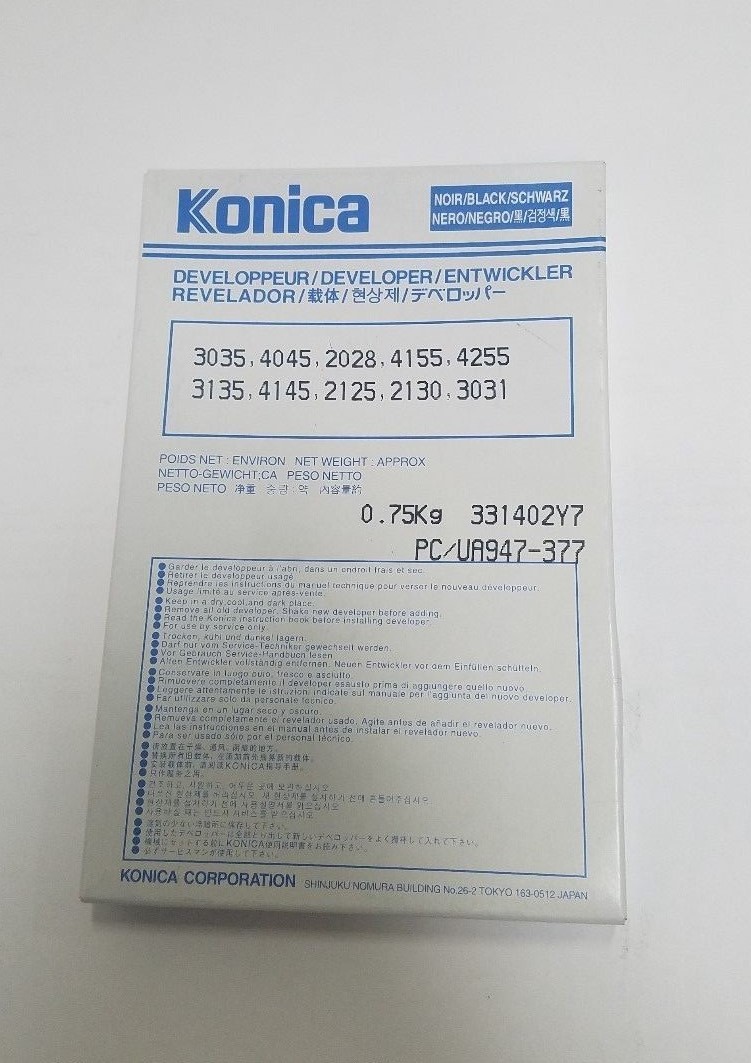 Genuine New In The Box Konica Developer 3035 UA947-377 0.75Kg