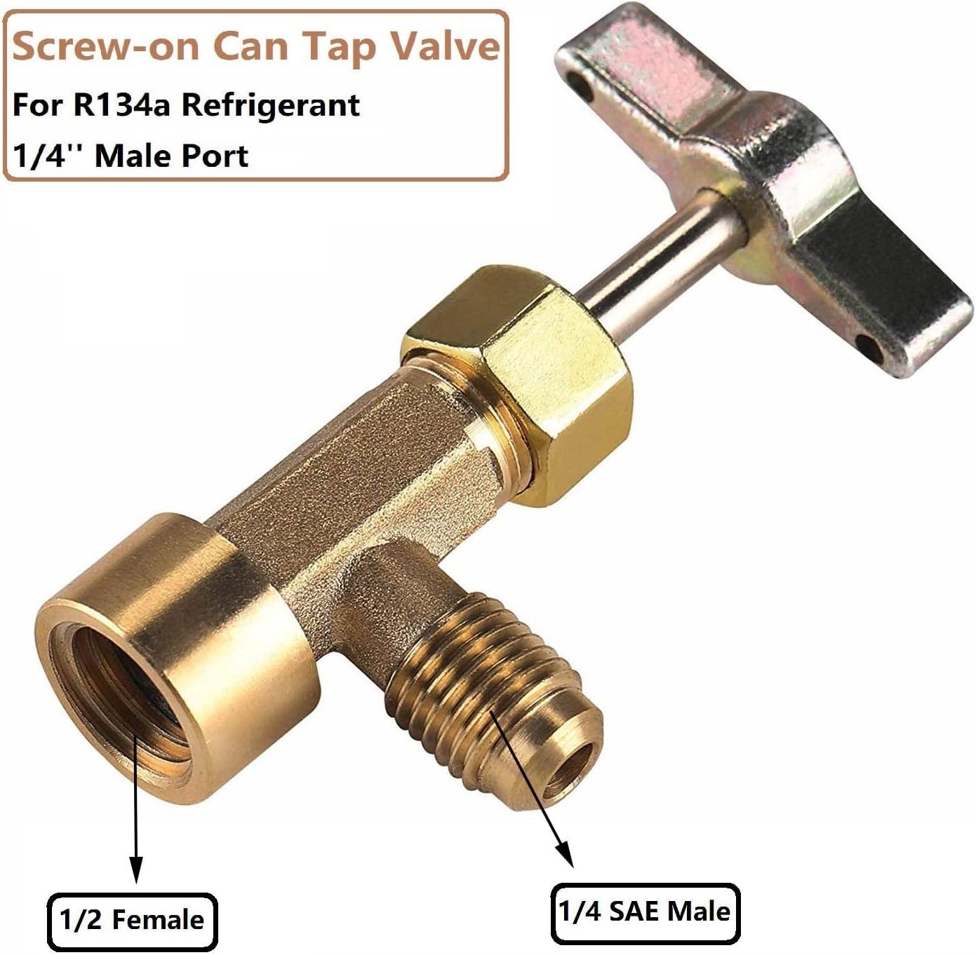 R134A Can Tap Valve (Piercing Style) Refrigerant Dispens Color: Piercing Style
