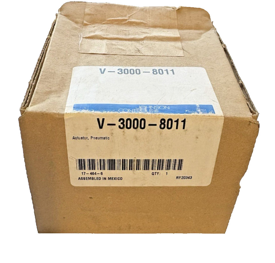 New JOHNSON CONTROLS V-3000-8011 Pneumatic Actuator