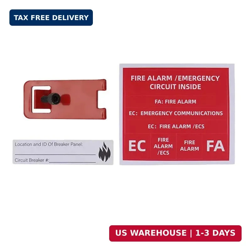 10 Sets Fire Alarm Locks, E-Series Fire Lockout Kit, Lockout | Metal material, R