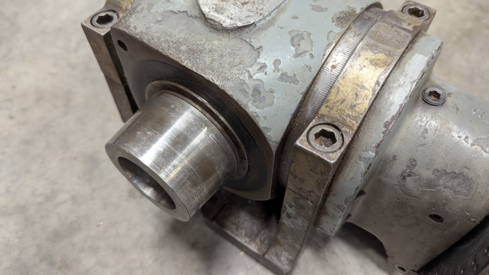 Hardinge dividing head 5C bore 4 deg taper nose 1 index plate *READ DESCRIPTION*