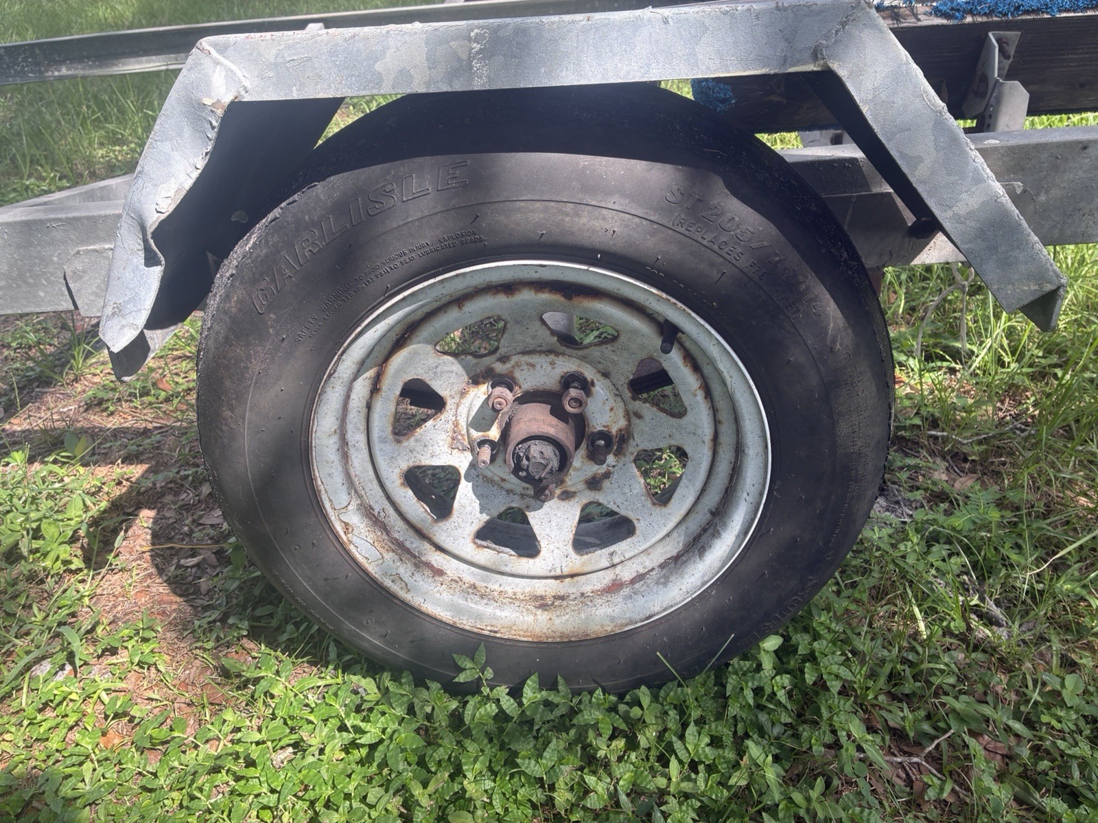 Single Axel Roller Bunk Hybrid Galvanized Boat Trailer