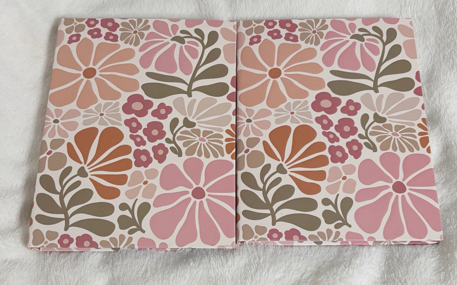 Artist’s Loft, Lot of 2 Pink Floral Lined Paper Journal Book with Ribbon Marker