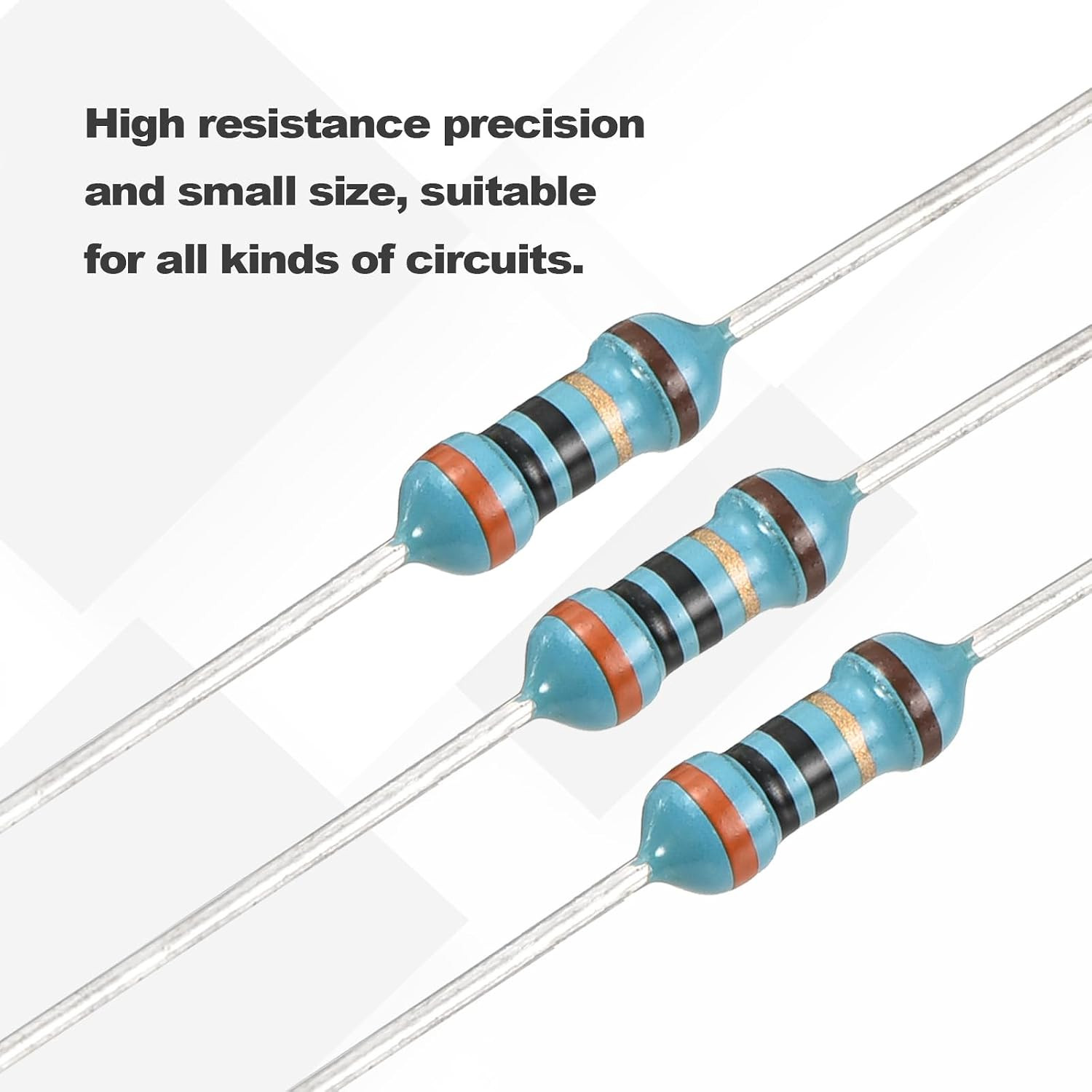 100Pcs 30 Ohm Resistor, 1/4W (0.25W) Metal Film Fixed Resistor, Tolerance +/-1%