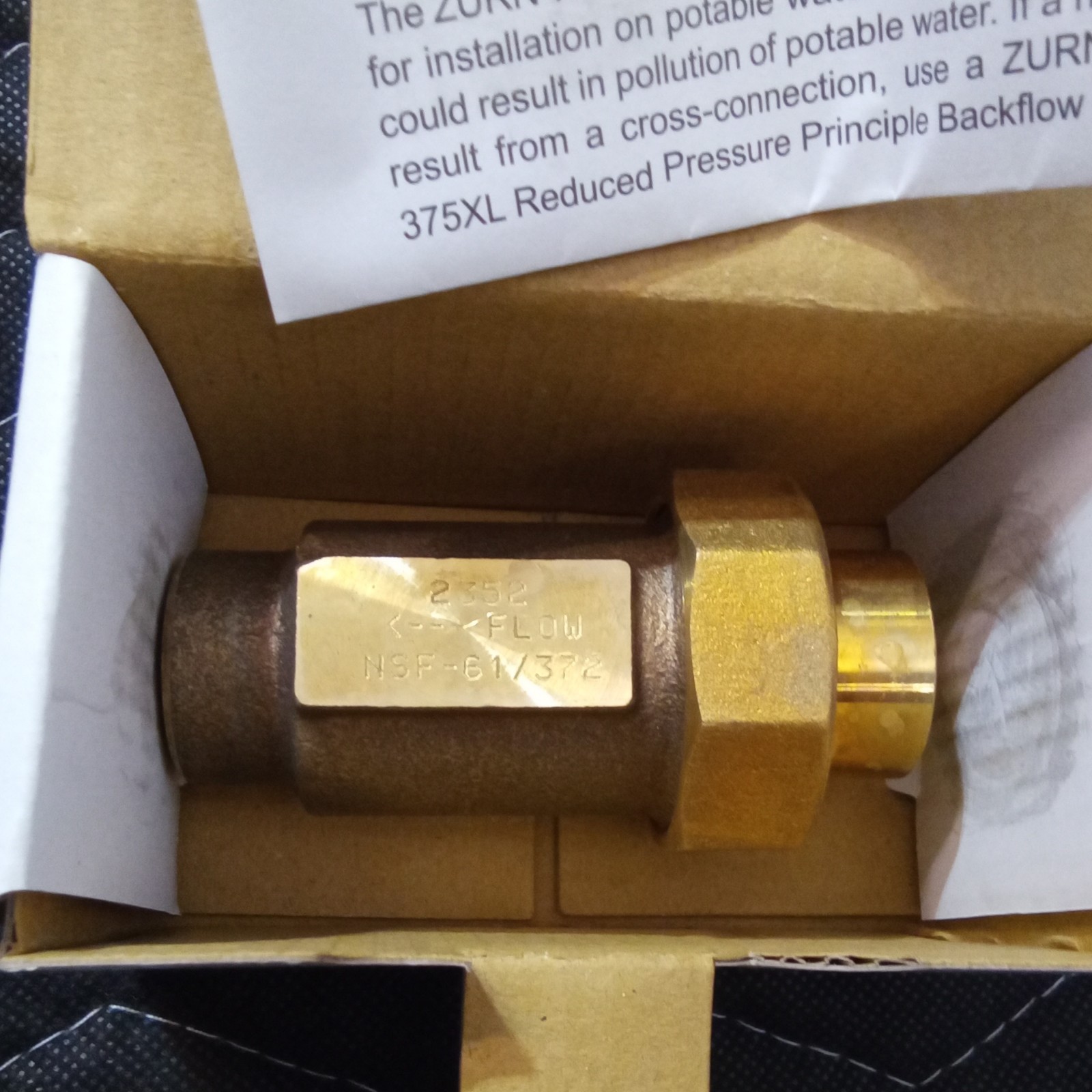 Zurn Wilkins 700XL Dual Check Backflow Preventer Valve 1/2″ 12UFX12F-700XL