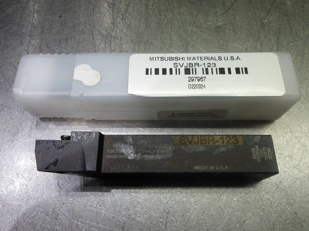 Mitsubishi 3/4″ x 3/4″ Indexable Steel Lathe Tool Holder SVJBR-123 (LOC586)