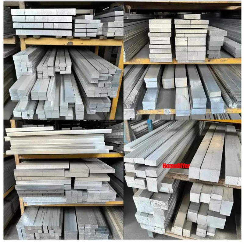 Aluminium Flat Bar Strips Metal 100mm /300mm Length 8mm-50mm Thick Cut To Sizes