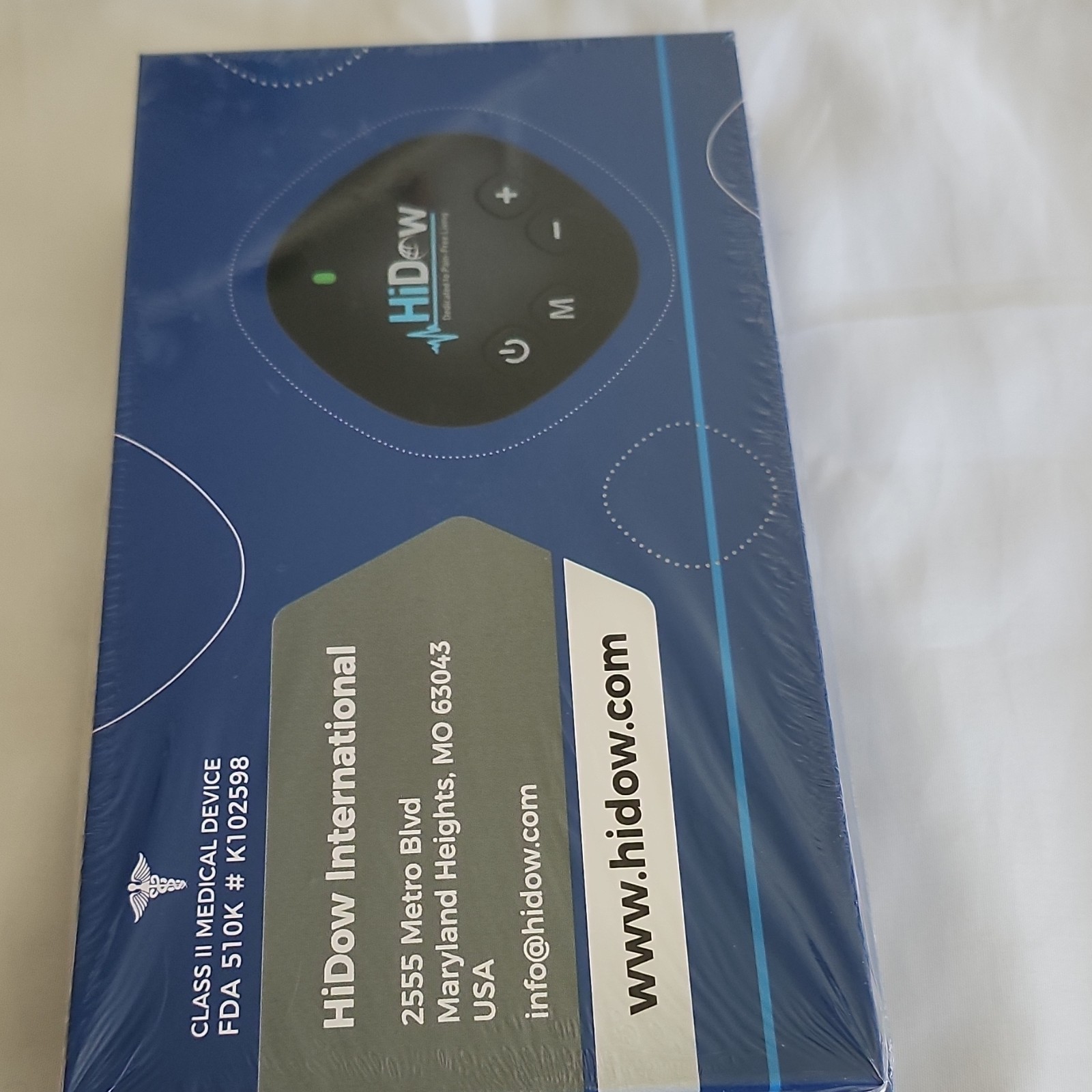 HiDow Spot Wireless TENS/EMS Rechargeable Pain Relief Device NEW Sealed