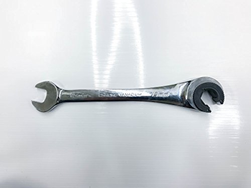TruePower Oil Hose Ratcheting Wrench 8mm-19mm, Double Open Ended (15mm)