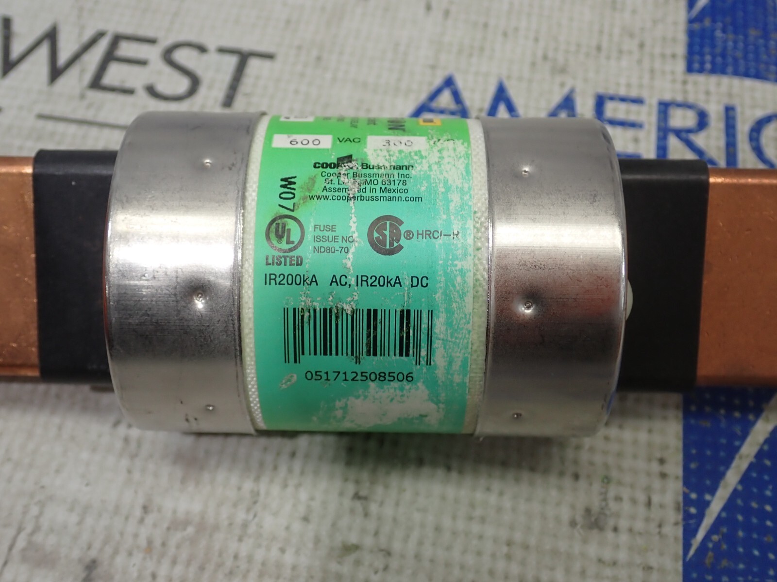 Bussman Fusetron FRS-R-250 250A 600V Time Delay RK5 Long Stab Fuse