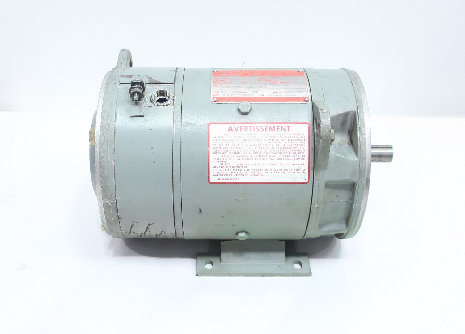 General Electric Ge 5CD142FE004B020 Kinamatic Dc Motor 1hp 1750rpm 180v-dc