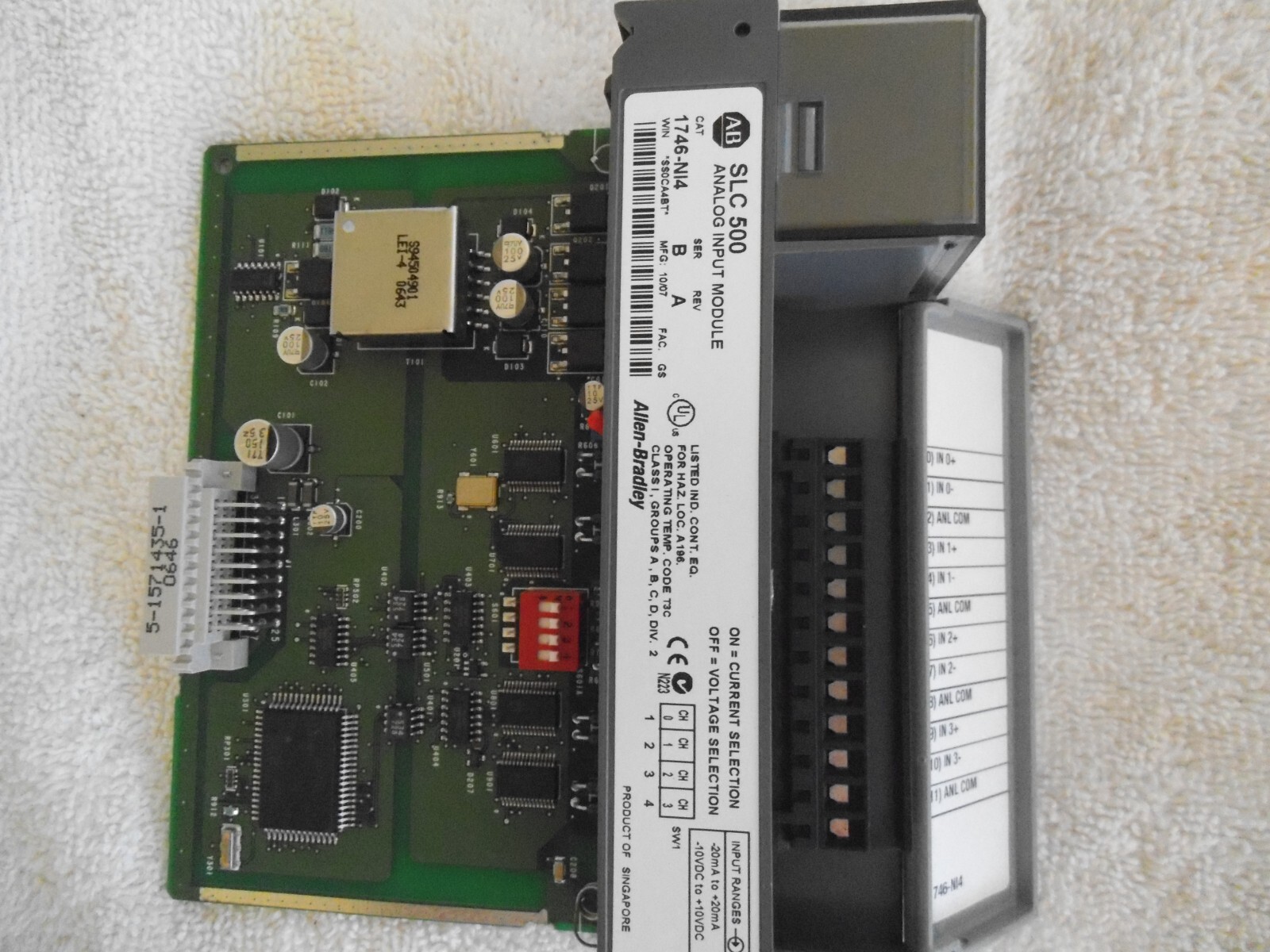 Allen Bradley 1746-NI4 Analog Input Module  Listed as used see description.