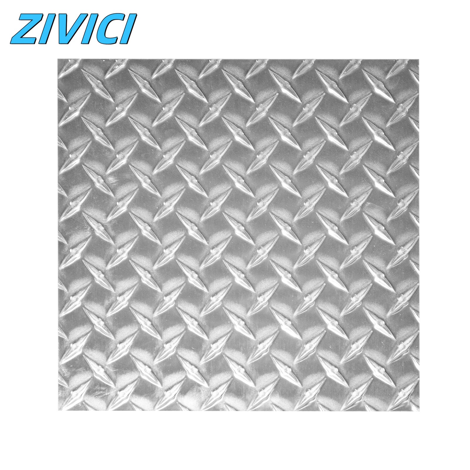 5 Bar Tread Aluminium Square Plate 10.6″ Anti‑slip Panel for Industrial Building