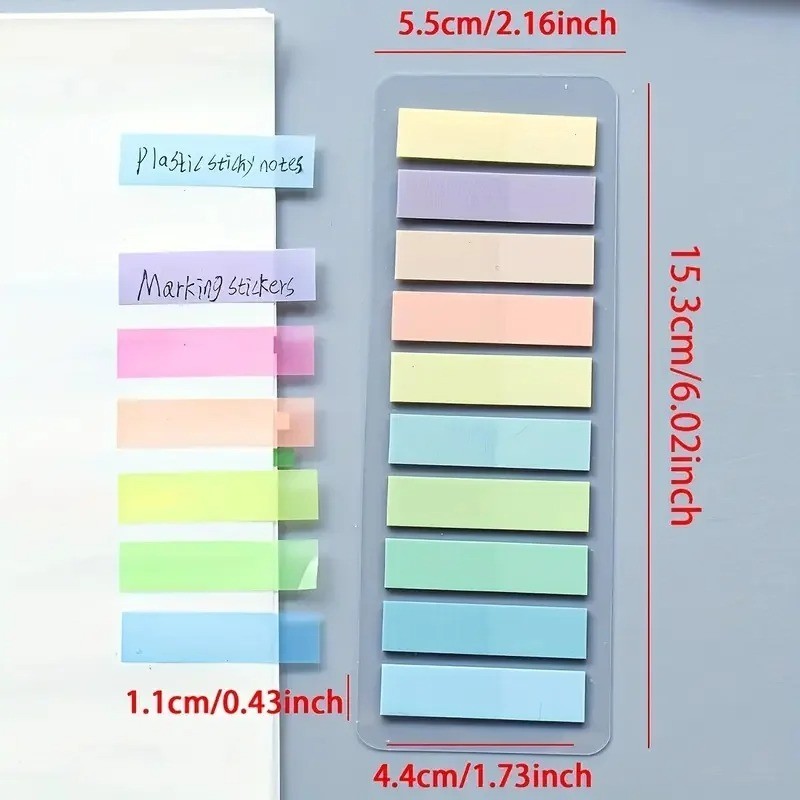 200PCS Page Markers Sticky Index Tabs Book Annotation Bookmark Notes Small Po…