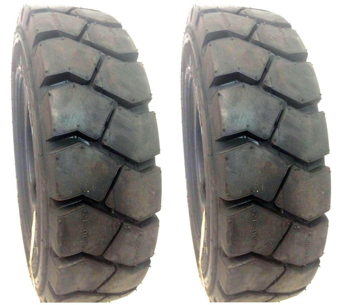 💪 Justubes SET OF TWO 6.00-9 Forklift Tires w/ Tubes & Flaps Heavy Duty 600-9