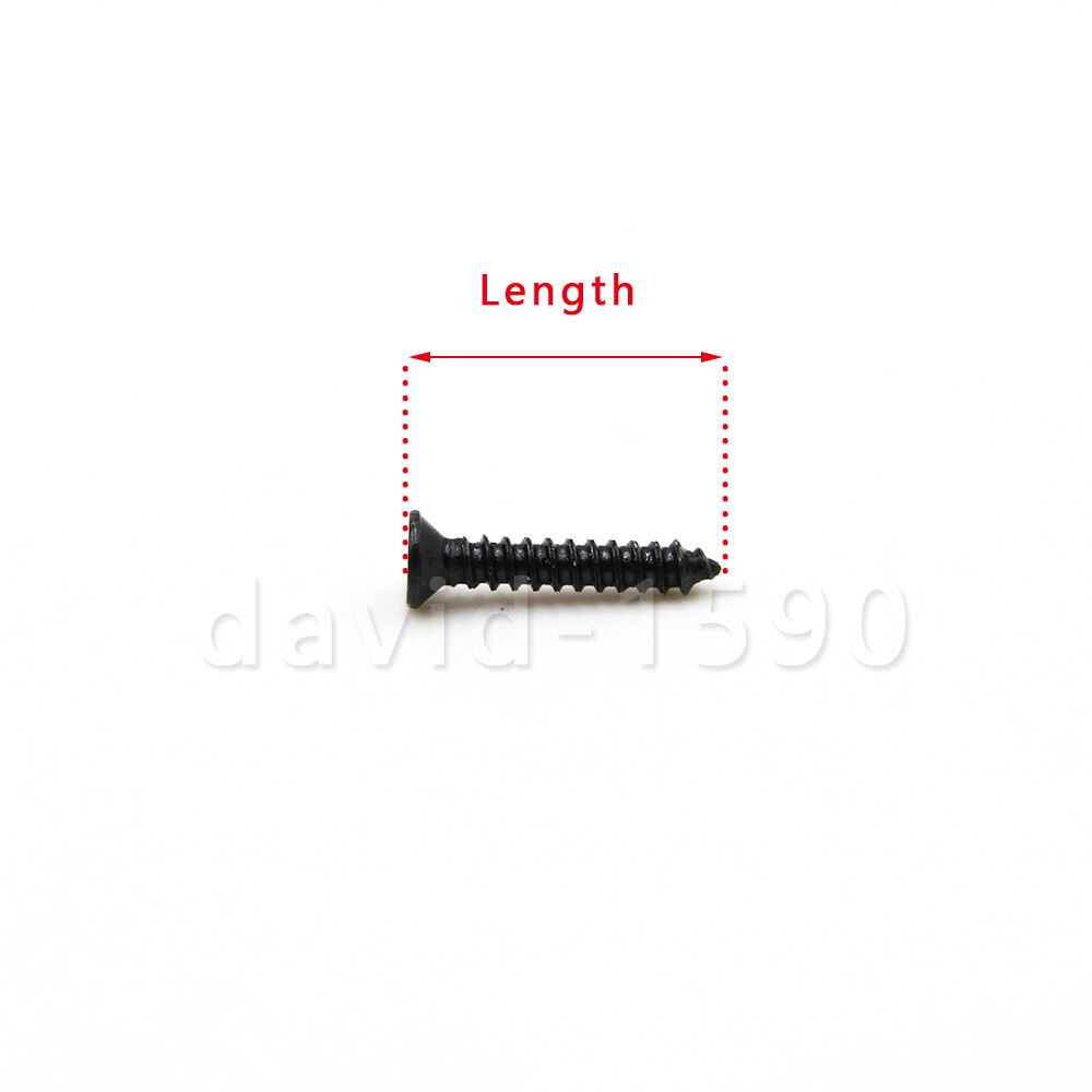 Black Small Self Tapping Screws Phillips Flat Head Micro M1 M1.2 M1.4 M1.6 M1.7