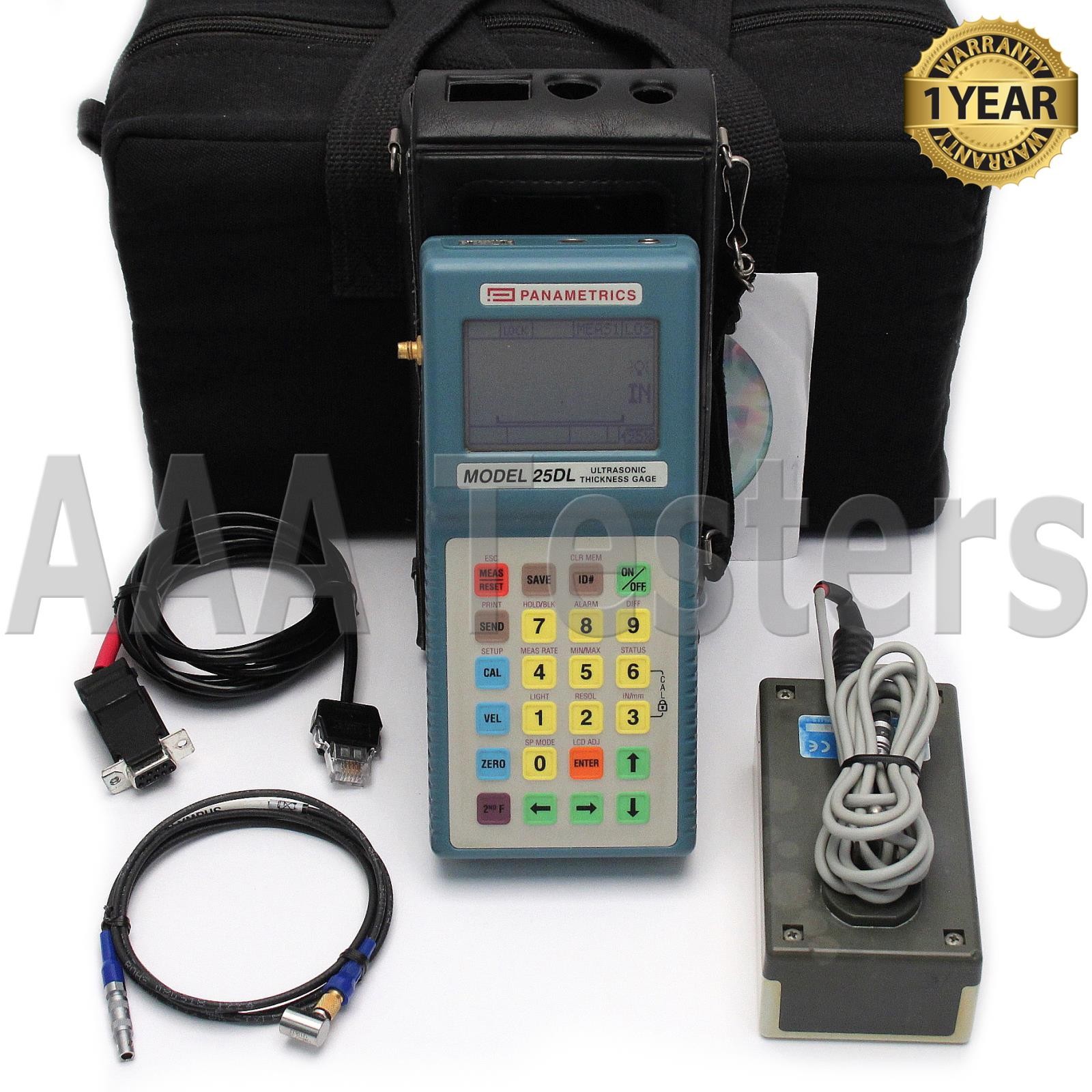 Panametrics Olympus 25DL MM Ultrasonic Thickness Gage Gauge 25 DL