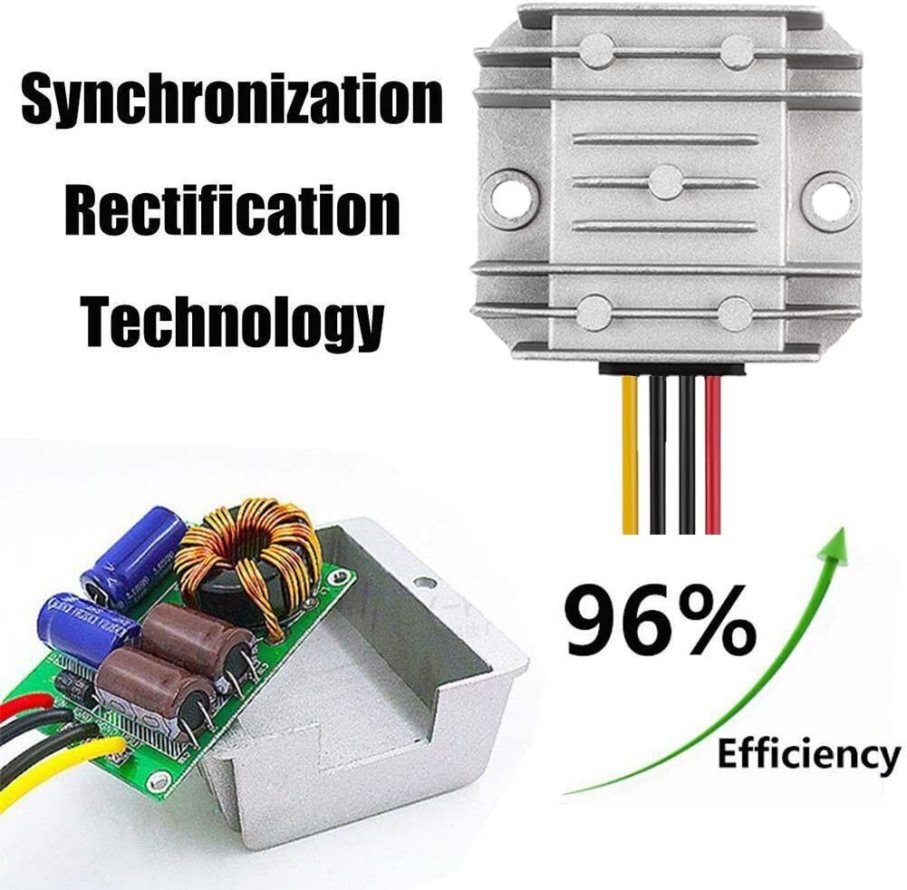 DC 8V/40V to DC 12V 3A 36W Converter DC-DC Buck Boost Voltage Regulator Reducer