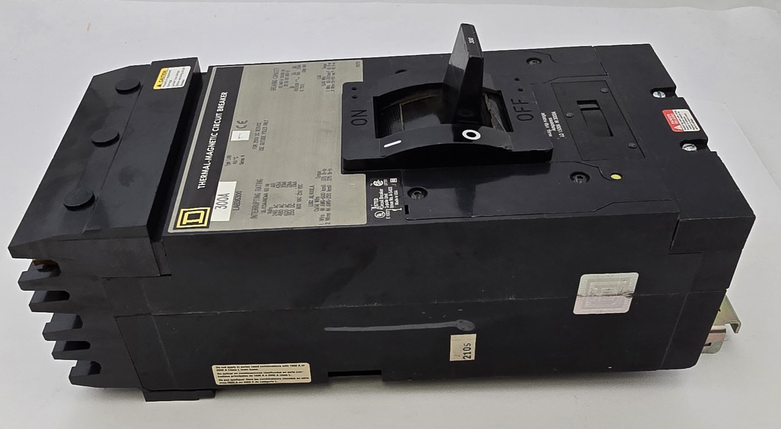 Square D LAB36300 I-Line Circuit Breaker 300A 600VAC 3P 50/60Hz Type LAB