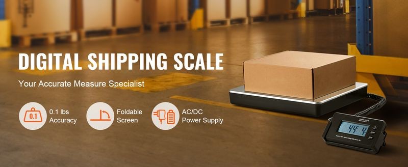 VEROR Shipping Scale Digital Postal Scale 440 lbs AC/DC Package LCD