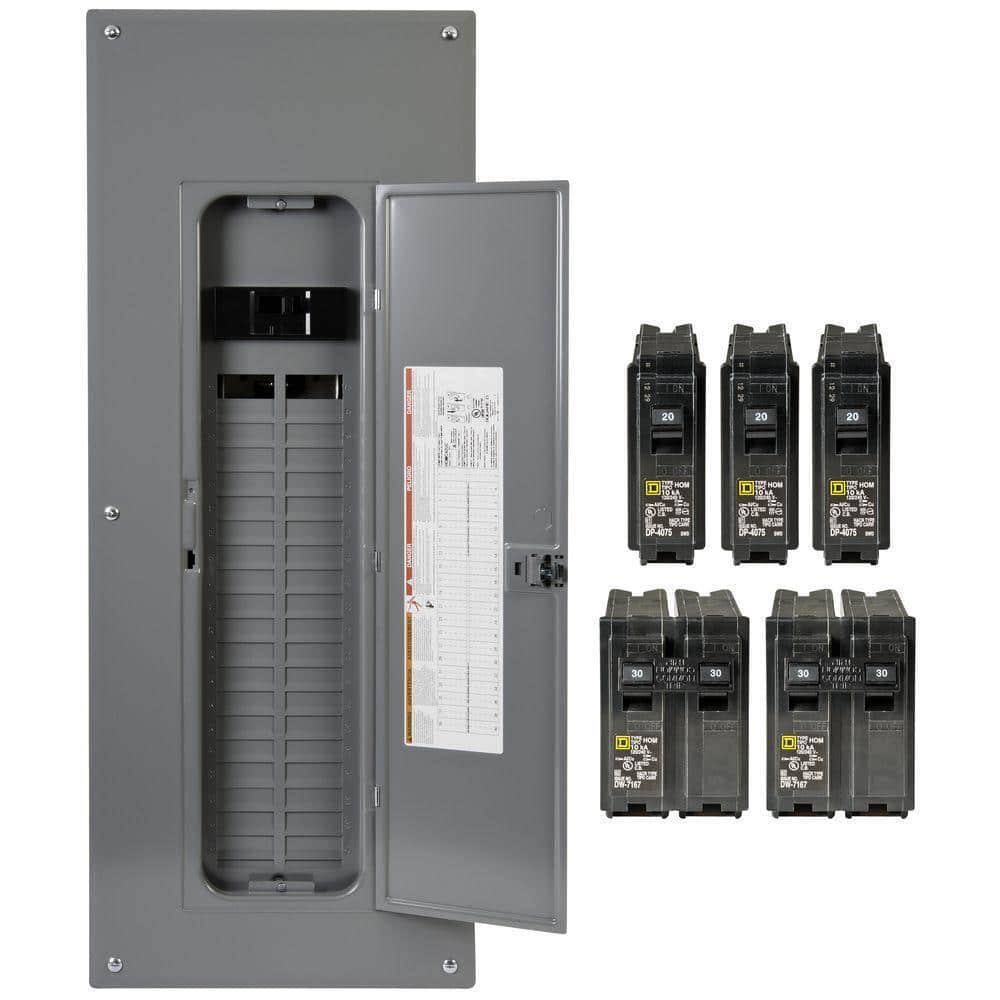 Square D 200-Amp Indoor Main Breaker Load Center Panel Box 80-Circuit 40-Space