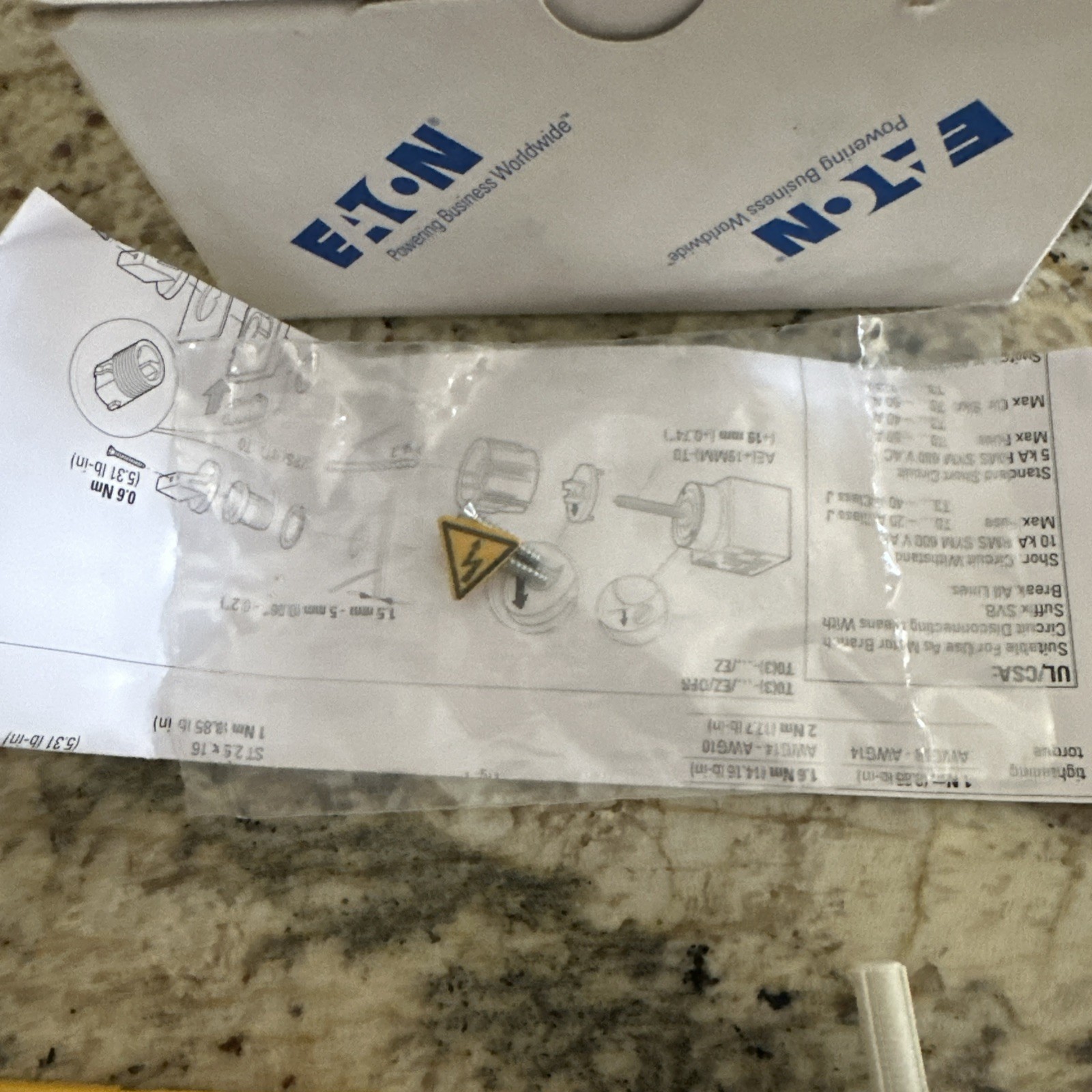 EATON T0-1-102/EA/SVB,Main switch 20A 2pole Rotary Cam Switch Rotary Disconnects
