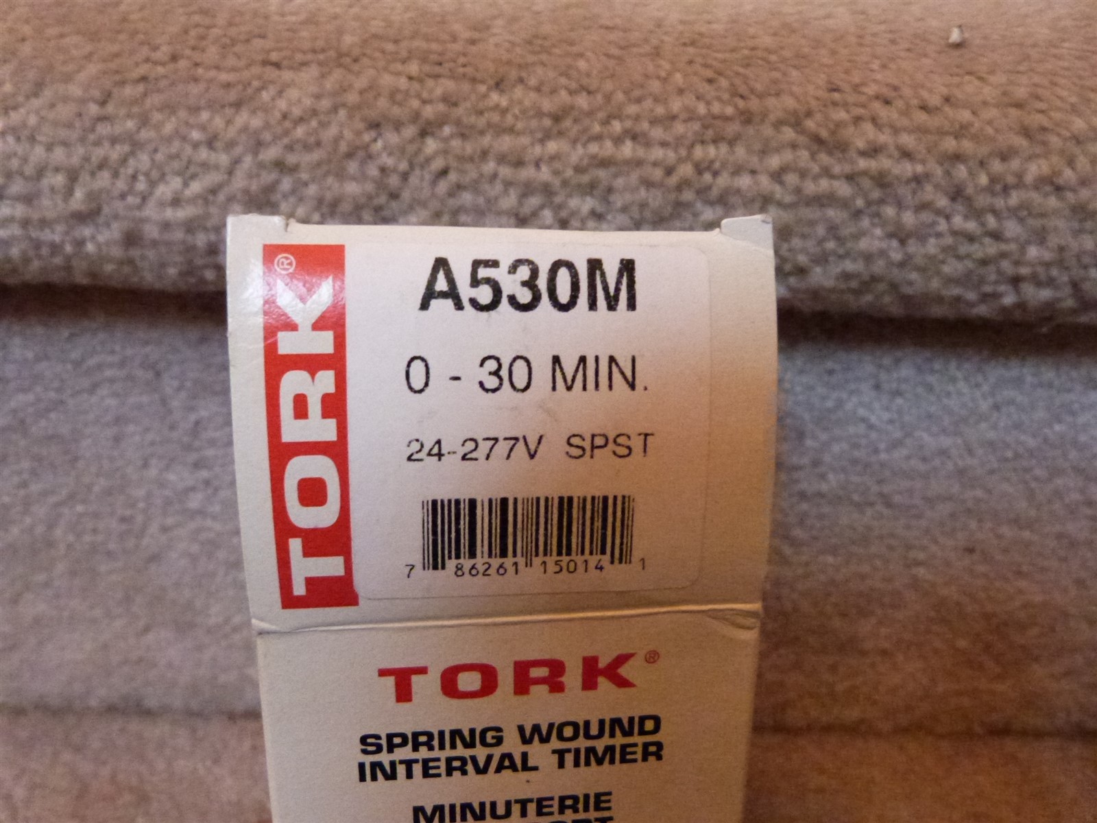 2 NEW TORK In-Wall Spring Wound Interval Timer A530M 0-30 MIN IVORY