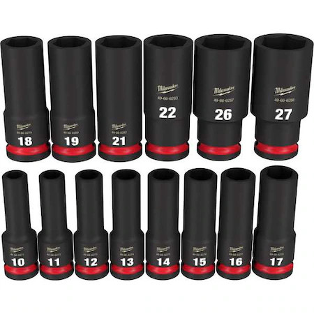 Milwaukee Tool 49-66-7014 14 Pc. Shockwave Impact Duty 1/2 In. Drive Metric