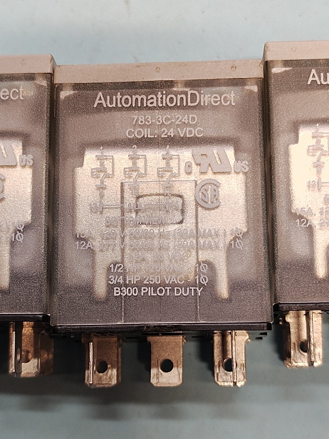 Automation Direct 783-3C-24D Plug-In Relay, 3PDT 11-Pin, 15A Max, 24VDC Coil