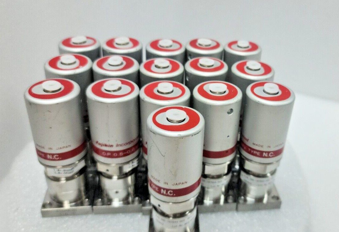 Lot of 16 Lam 766-197844-003 Rev C, Fujikin 565602 O.P 0.5~0.6 MPa Type NC,97068