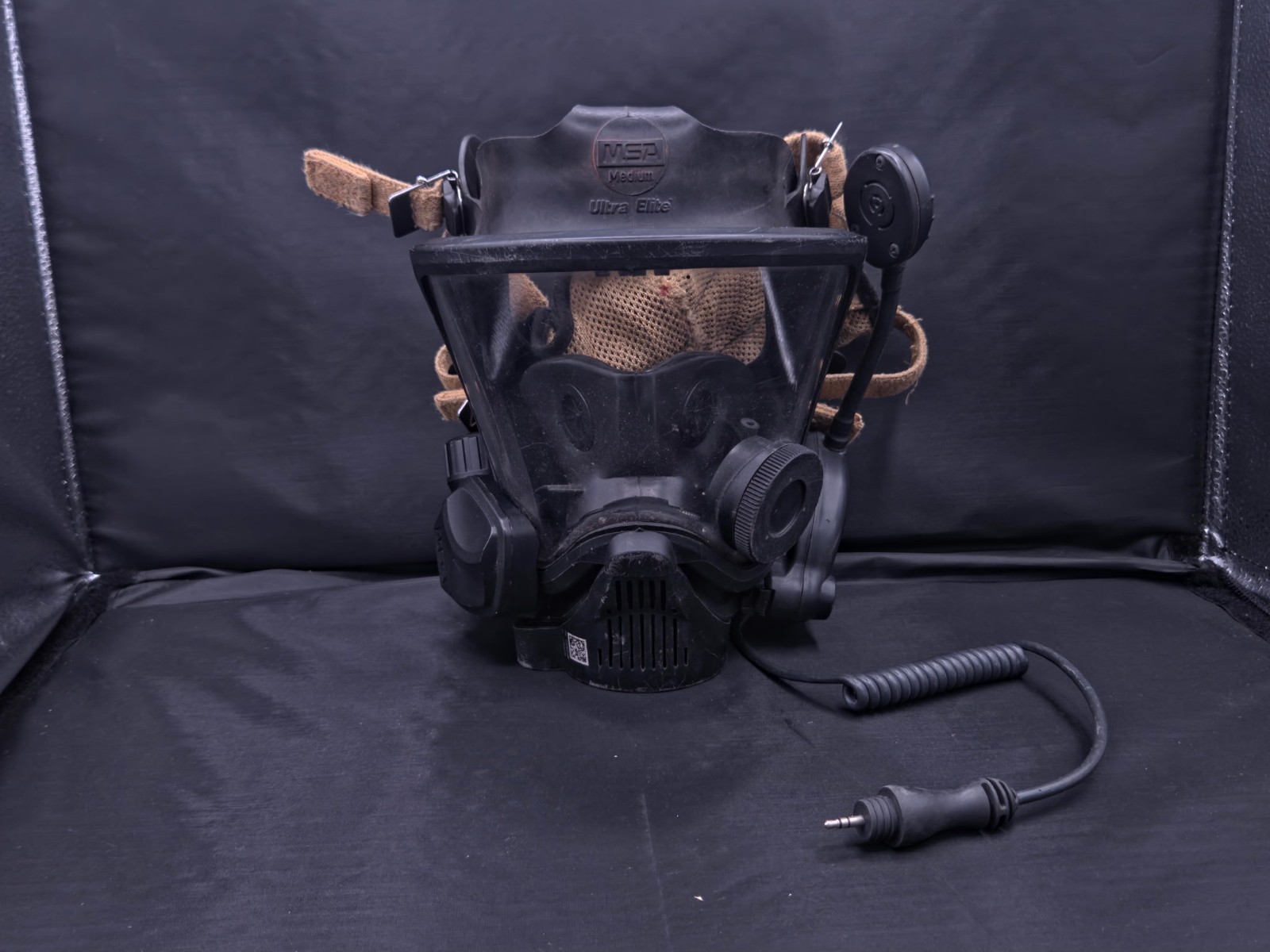 MSA Ultra Elite Full Face Respirator Mask Medium Comms Mic Untested Parts Repair