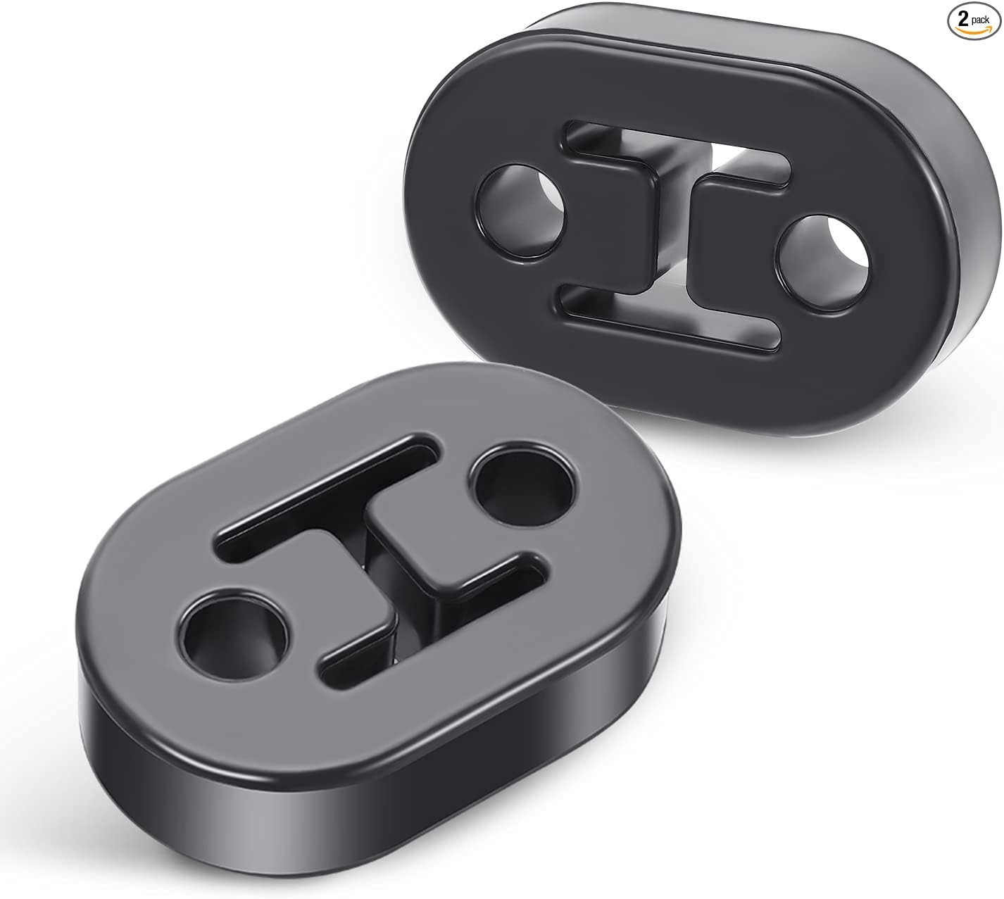2PCS Universal Polyurethane Exhaust Muffler Insulator Hanger Bu Style: 2-Holes