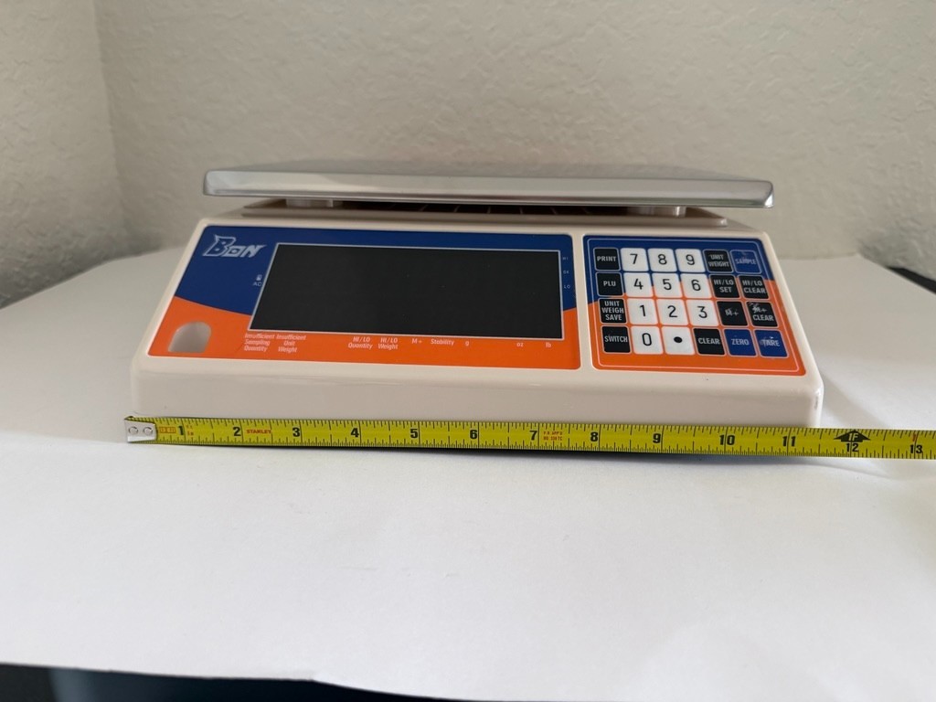 Bonvoisin Industrial Counting Scale 30kg x 1g Digital Parts Coin Weighing Scale