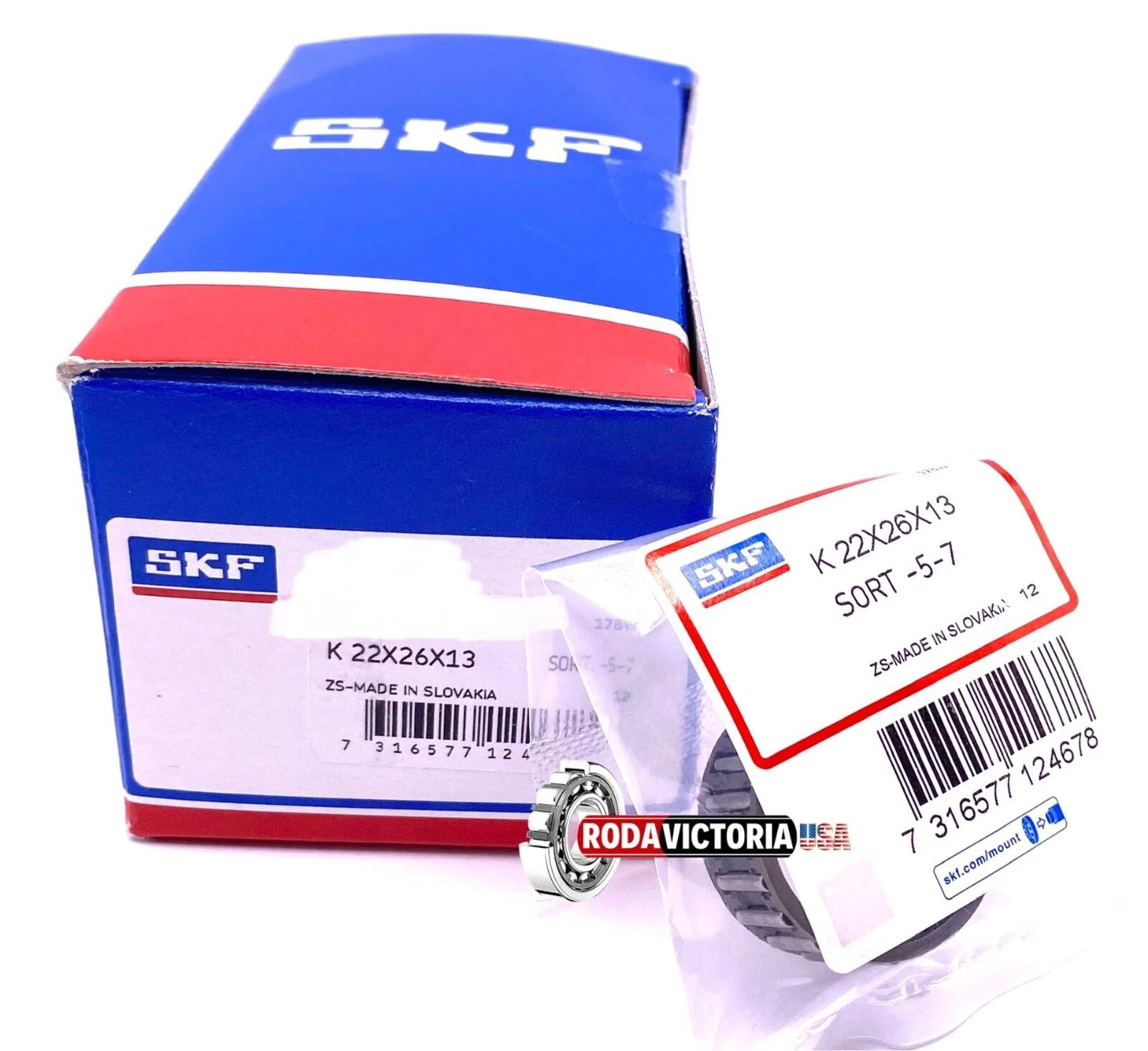 SKF K22X26X13 Needle Roller Bearing for Kawasaki 92046-0018 22x26x13 mm