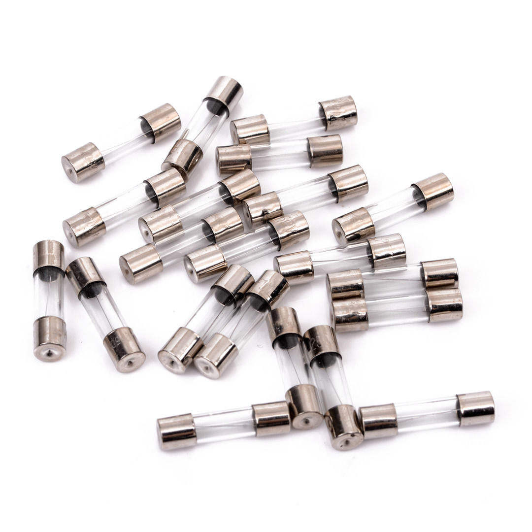 USA 100pcs/Set 5x20mm Quick Blow Glass Tube Fast-blow Glass Fuse Assorted Kit