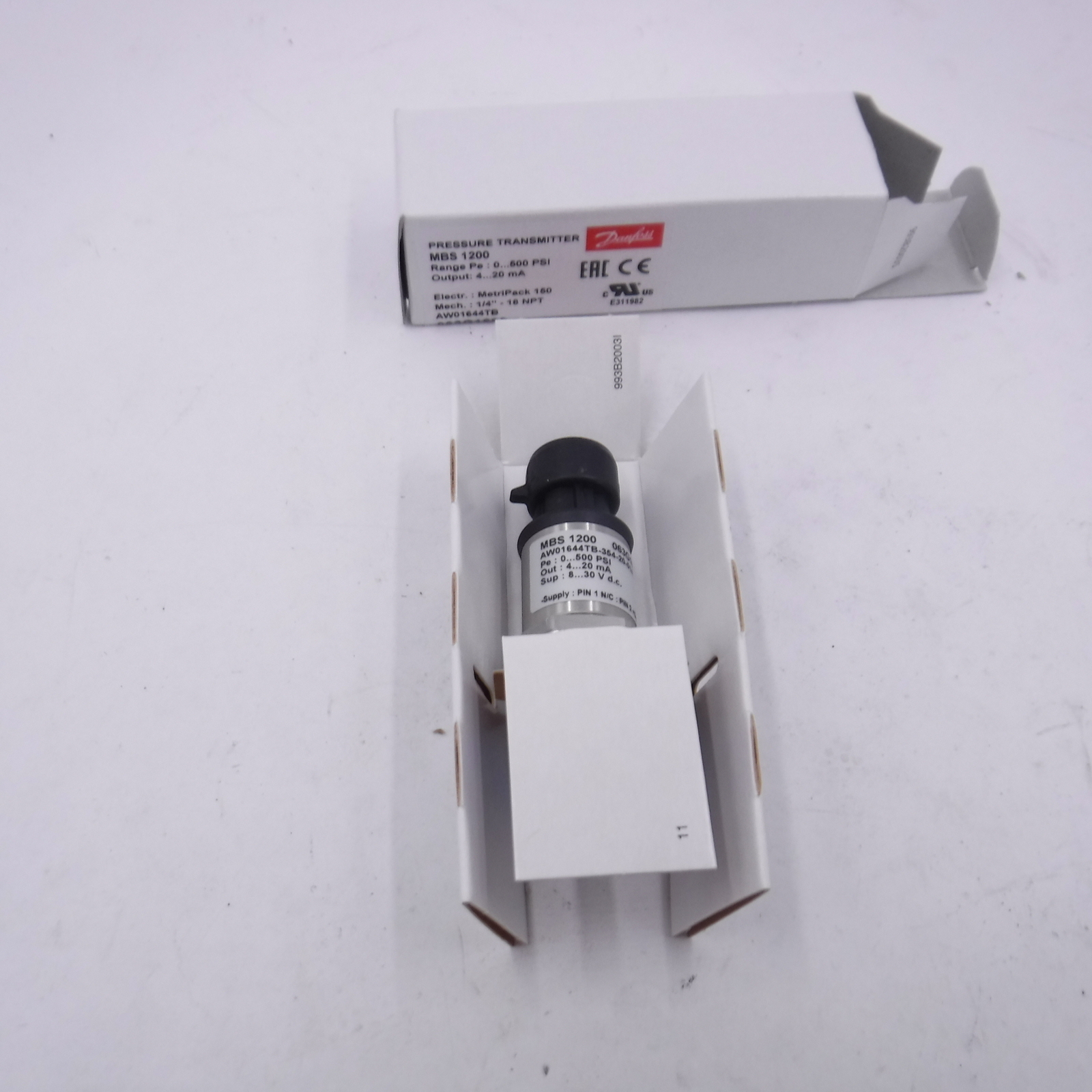 Danfoss MBS 1200 Pressure Transmitter 500 PSI 20mA 063G1609