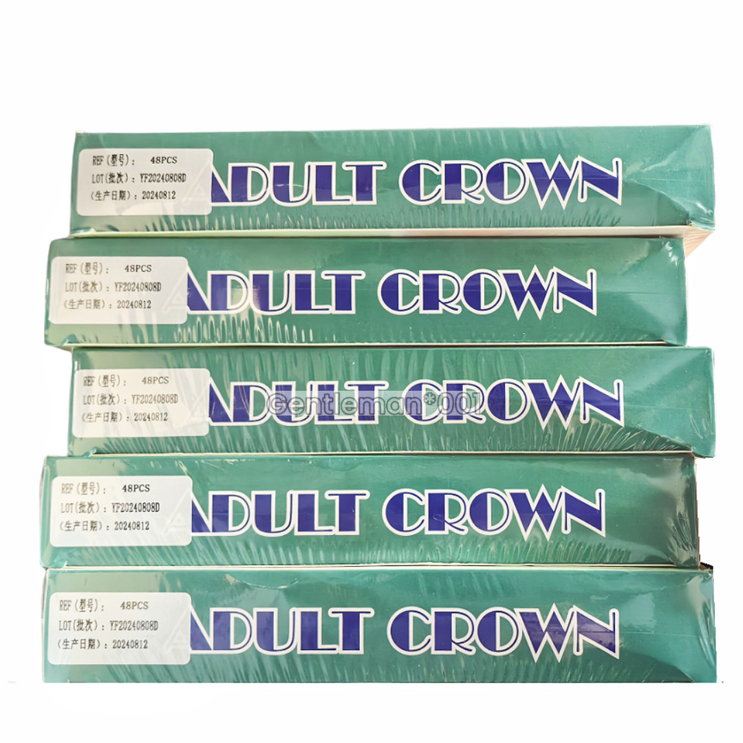 24Sizes Dental Primary Molar Teeth Crown Stainless Steel For Adult Temporary