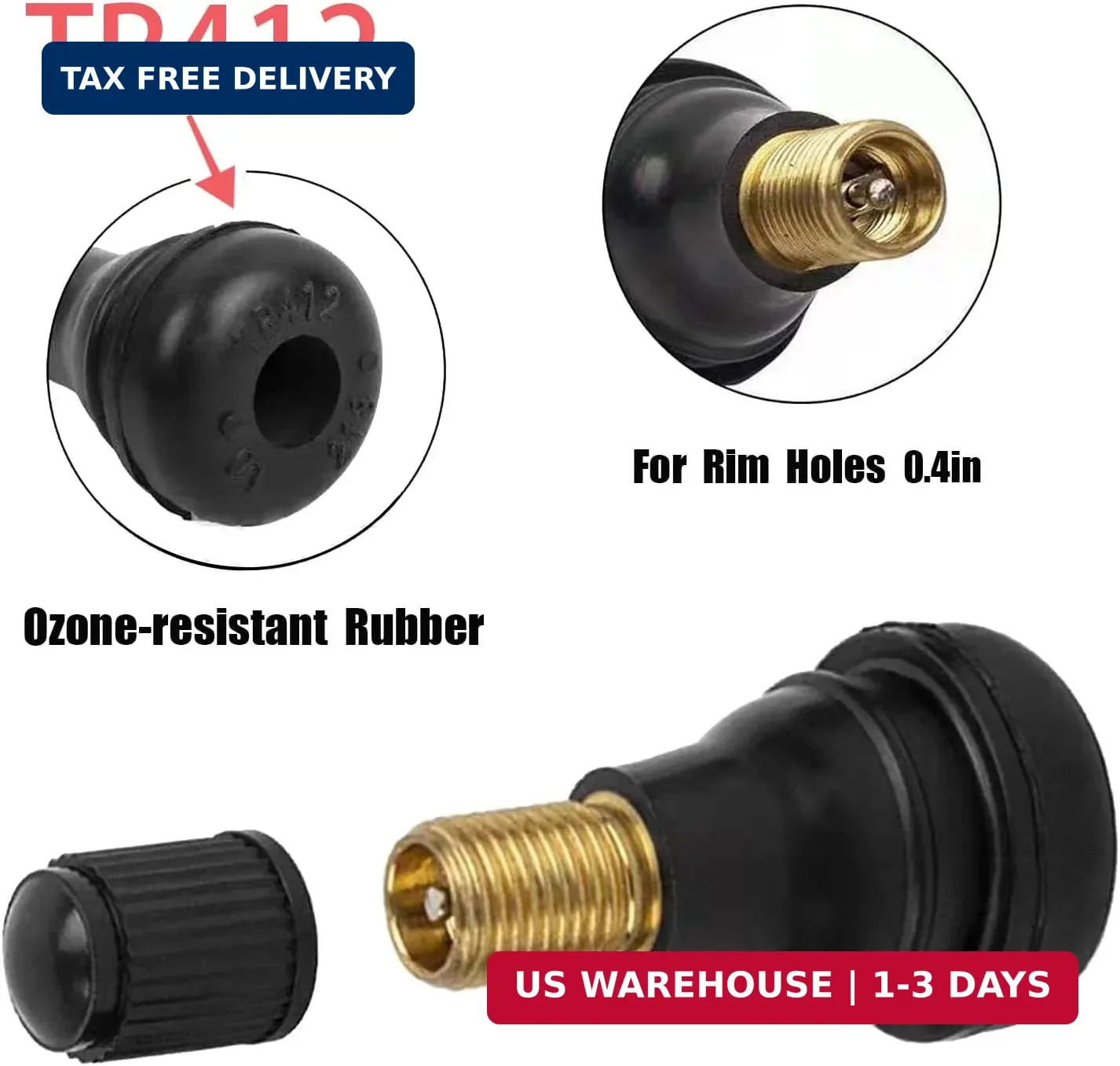 Tire Valve Stem Tool Puller and Installer Kit, Remover and Installation Set, 6 P