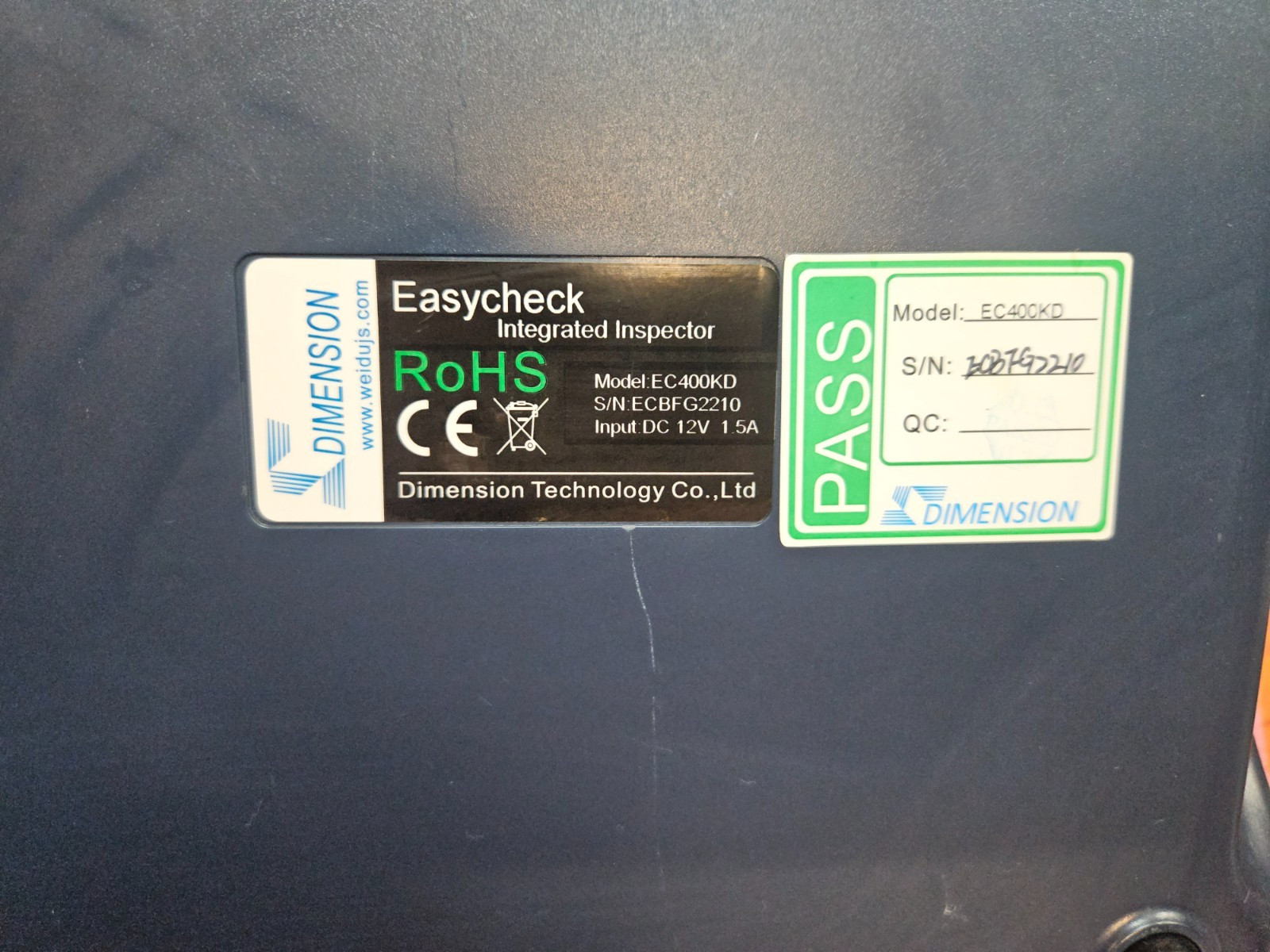 Dimension Technology, EasyCheck, EC400KD Fiber Optic Inspector + power supply